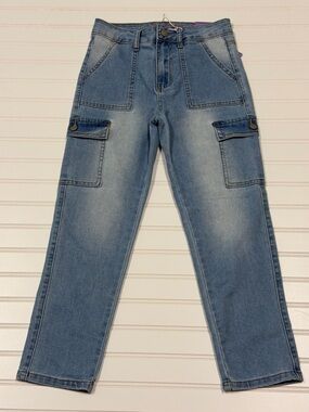 GOGO Star Kids Cargo Jeans with Utility Pockets